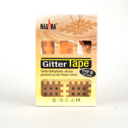 Nasara Gittertape / Cross Tape 3 x 4 (4 mm) Pflaster Grösse 2.8 x 3.5 cm